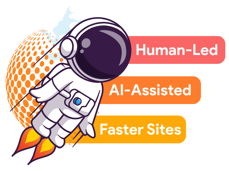 RocketSites website launch illustration